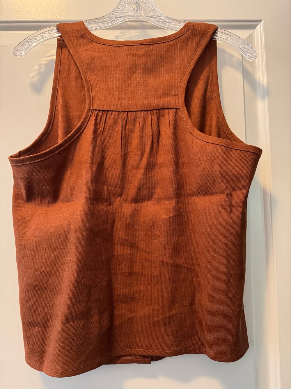 CAbi Rust Button-Front Sleeveless Tank #6644 Cruise top - Picture 4 of 7